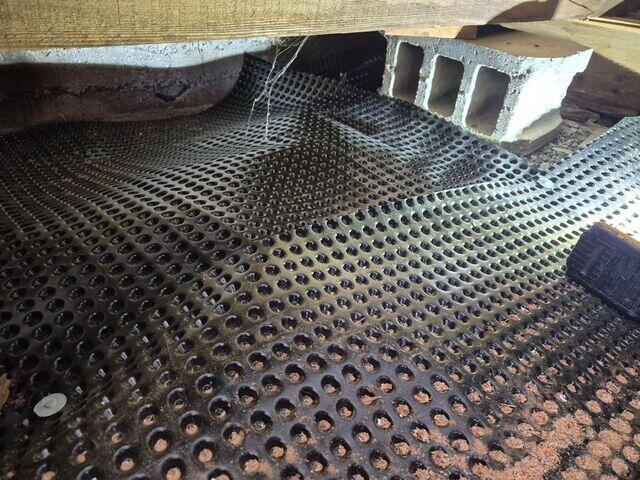 Installation of Drainage Matting and TerraBlock Insulation