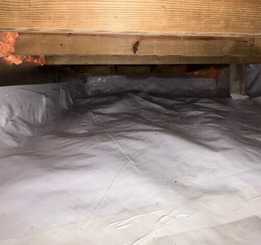 Now the crawl space is properly insulated and encapsulated.