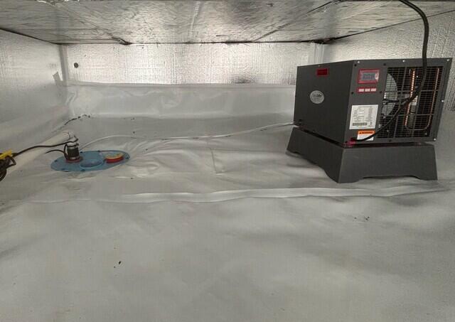 Now this crawl space is properly insulated, encapsulated, and waterproofed!