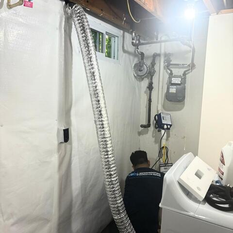 Installing the waterproofing system