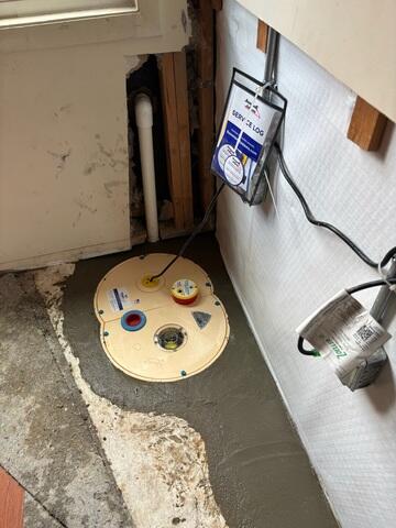 Triple Safe Sump Pump installed along with the Waterguard and Cleanspace System.