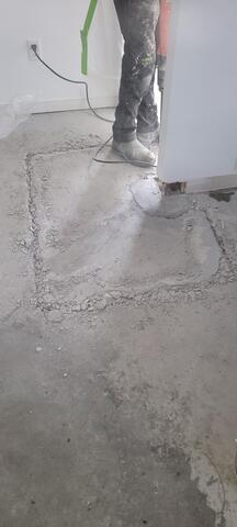 concrete patch that needed work