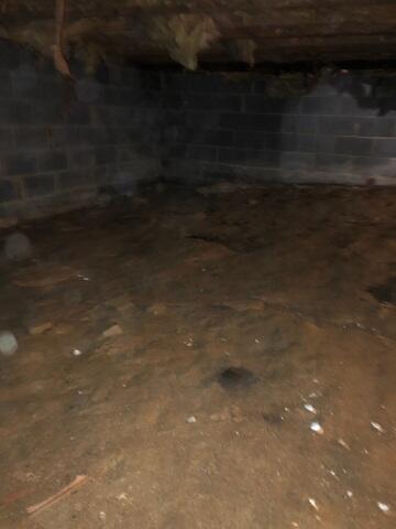 Water stains on the Cinderblock foundation walls, are often a sign that your crawl space needs to be encapsulated