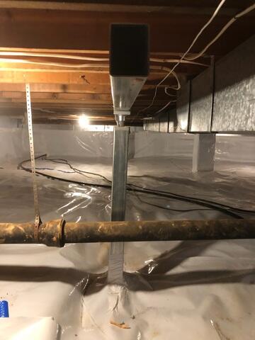 Supplemental Beam supported with Smart Jack to fix the floor issues above.