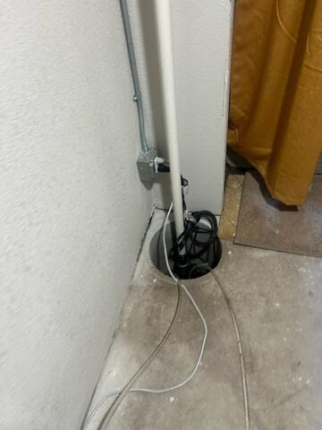 Before: Dylan, one of our Design Specialists, suggested securing the TripleSafe in the corner of the room.