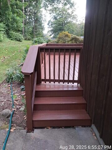 Power washing  Deck Stairs