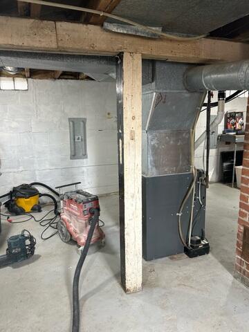 Before: Our Design Specialist arrived at the home and began the thorough inspection of the foundation.