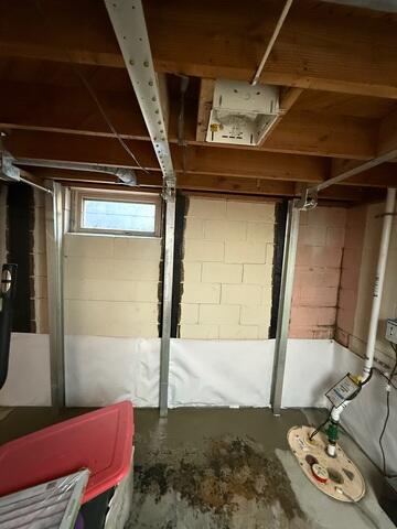 Basement Waterproofing and Wall Support in Davenport, IA