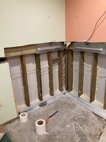 During: Our Foreman, Emmanuel, and his crew traveled to the home to begin the installation.