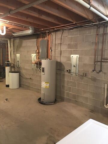 The foundation once GeoLock was installed