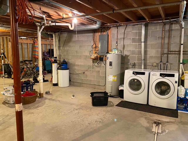 The block foundation shows signs of cracking