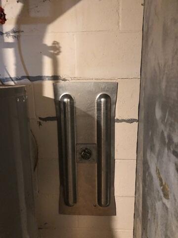 Geo Lock wall anchor installed