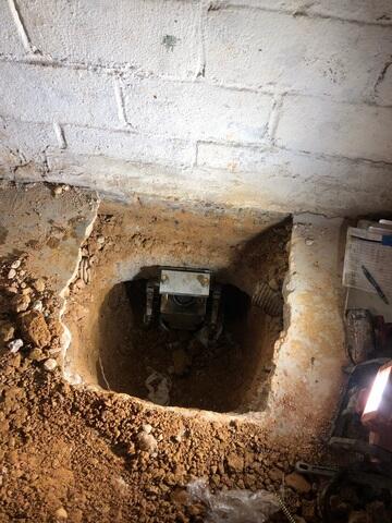 Process of Push Pier installation