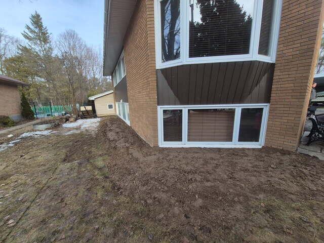 landscape refill after project completed.