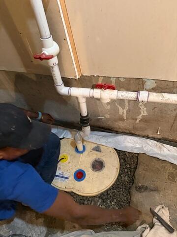 During: Our Foreman, Nanga, and his crew traveled to the home to begin the installation.