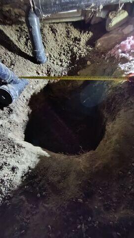 Pit dug to install the SmartJack