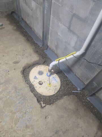 TripleSafe has a perforated basin, allowing groundwater seepage from the walls and below the slab to be pumped out of the basement.