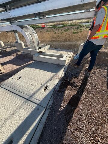 The trench system houses critical electrical components, making precise stabilization essential.