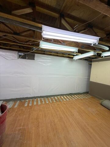 after the waterproofing installation