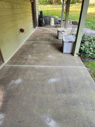 After our crew lifted the slabs and sealed the joints