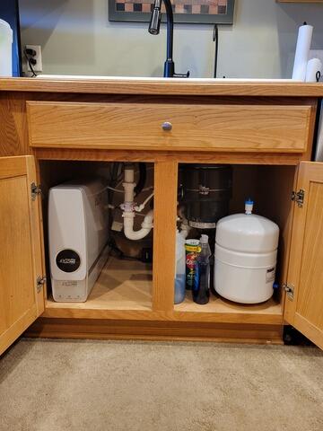 QUADPRO Reverse Osmosis- under the sink install