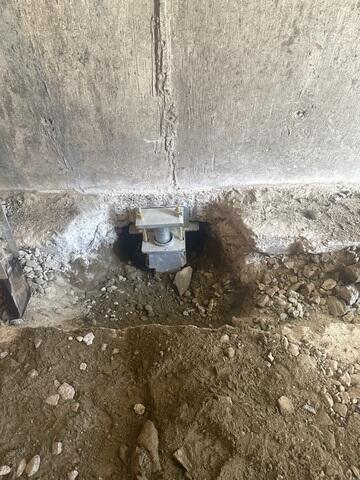 Push Pier Driven into Soil