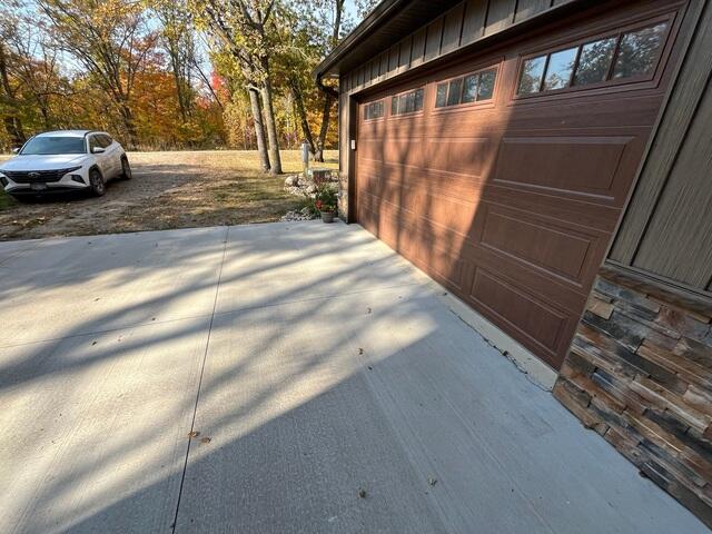 The driveway before our crew sealed the joints