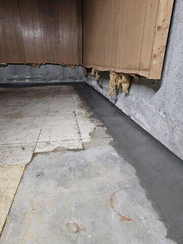 WaterGuard interior drainage system to capture water at the foundation perimeter