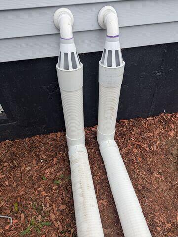 IceGuard® discharge line system to prevent freezing backups