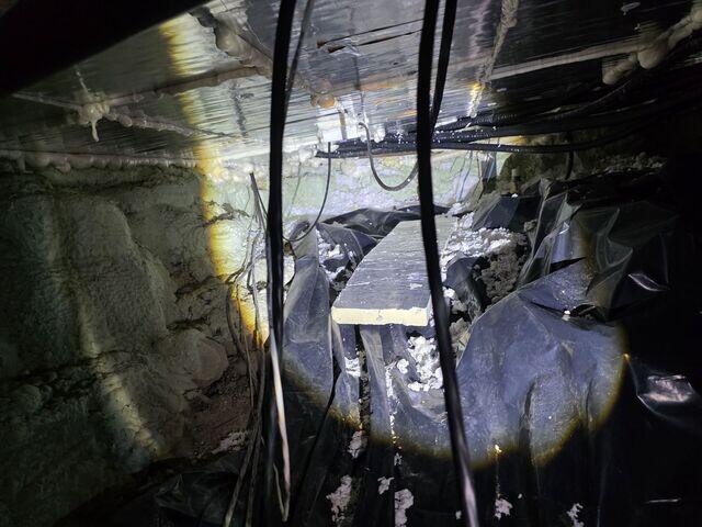 Failing Crawl Space Liner
