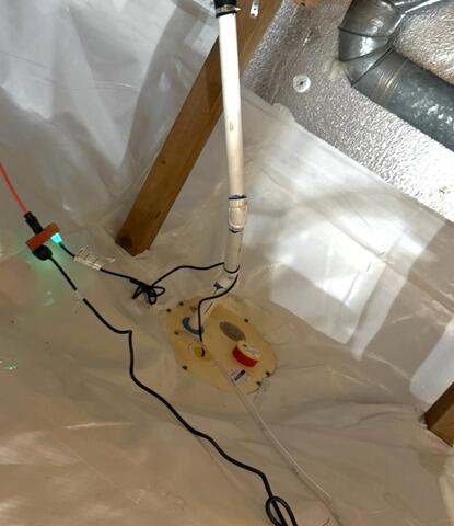 Our SuperSump Pump ensures immediate expulsion of all water intrusion into your crawl space.