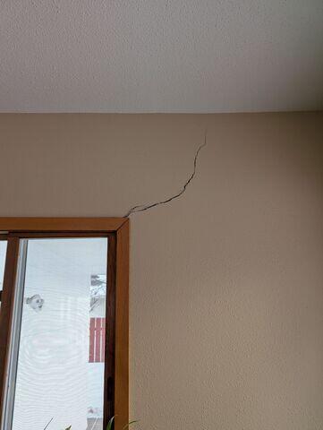 Before: Our Design Specialist, James, noted that the cracks were caused by poor stabilization.
