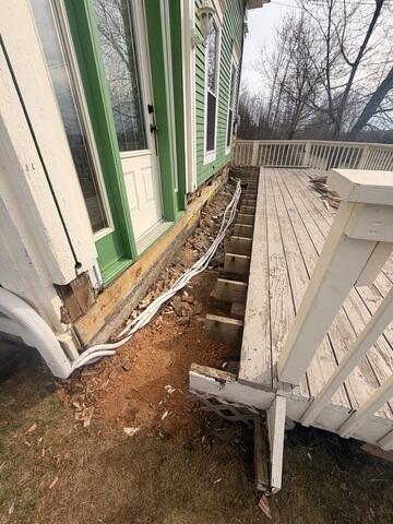 Now that the rotten sill has been replaced, we can work on putting the porch together.