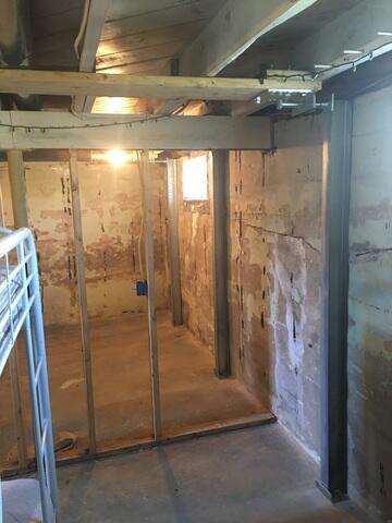 After our crew installed the PowerBraces against the foundation