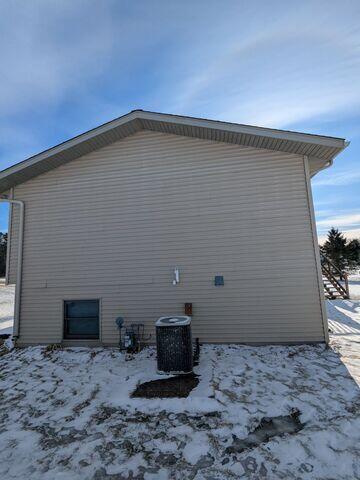 The exterior of the home before our our crew installed our radon mitigation system