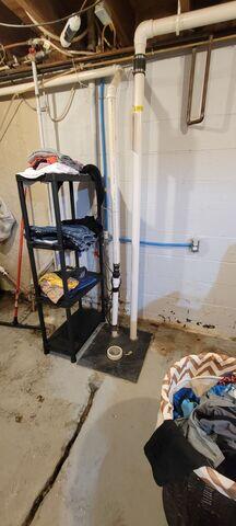 before triple safe sump pump installation