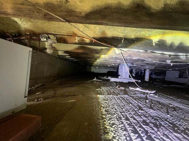 Settlement within the crawl space was causing structural concerns beneath the home.