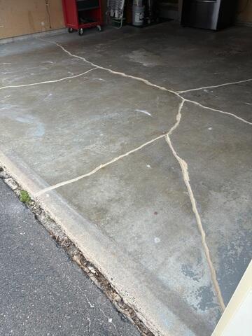 After our crew lifted the slabs and repaired the cracks.