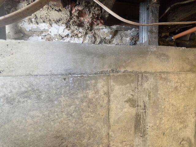 This South Ryegate, Vermont, basement will now have the proper support thanks to Northen Basement Systems.