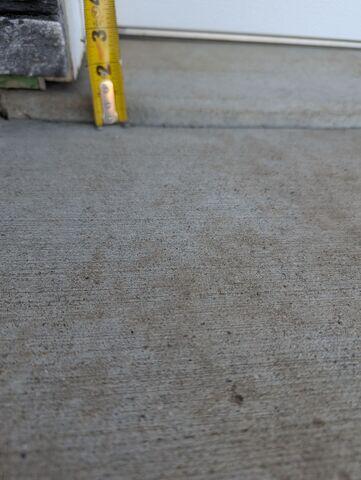 Before: Our Design Specialist, James, and his crew traveled to the home to begin the thorough inspection of the exterior concrete.