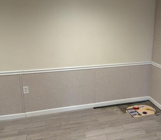 Now the finished basement is protected from water by DryZone!