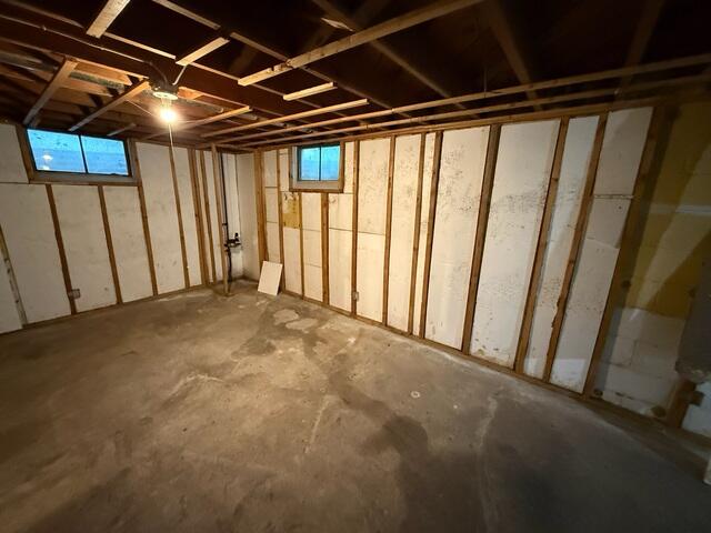 Pre-Install 2: Standing water and evidence of failing foundation.