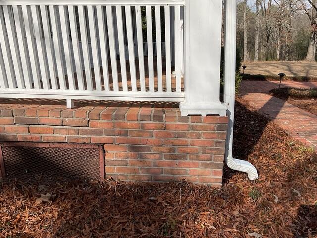 Porch cracks