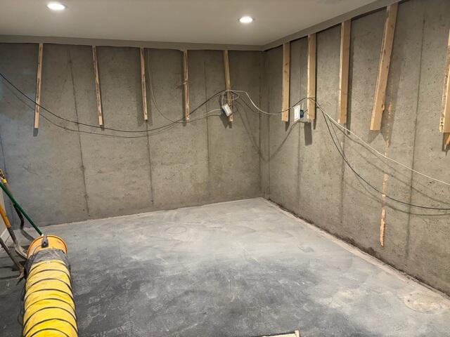 Before Waterproofing system is installed.