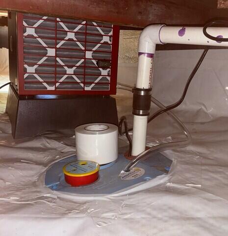 Now the crawl space is completely waterproofed as well as encapsulated.