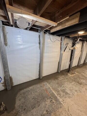 Once installation is complete, the crew mortars the static beams and re-concretes the floors.