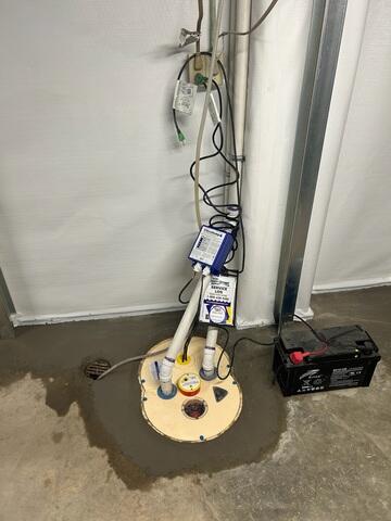 The TripleSafe sump pump system features three levels of protection, including a battery backup pump, to keep your basement dry even during heavy storms, high water volumes, and power outages.