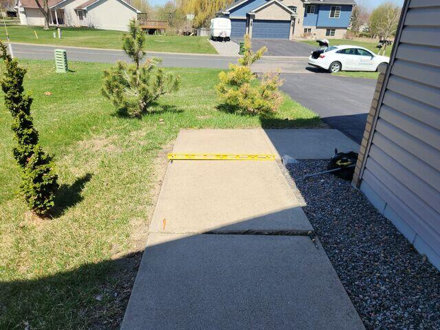 Another angle where a trip hazard can be seen