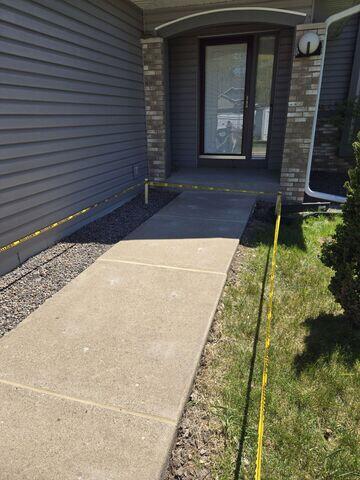 After our crew lifted and leveled the slabs and sealed the joints