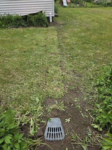 Exterior discharge line
LawnScape discharge outlet